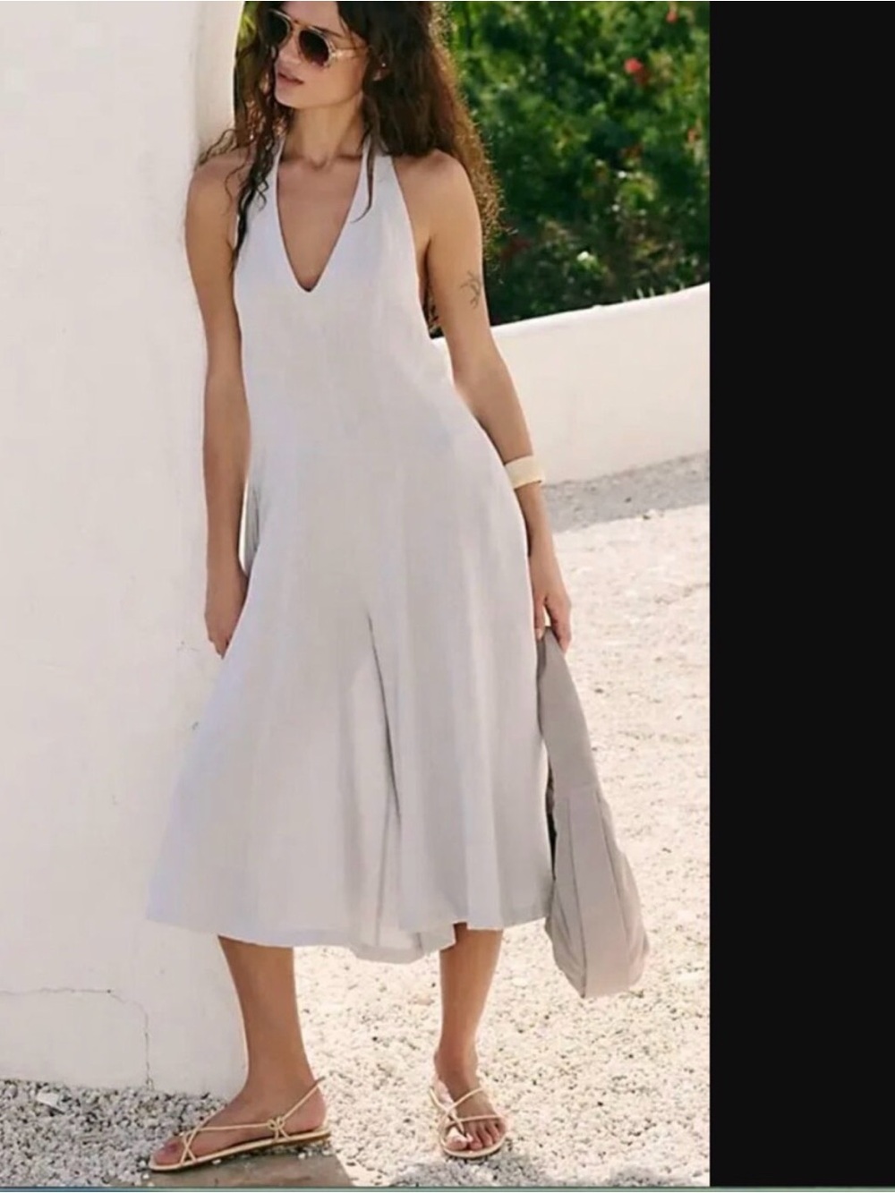 Free People Free-est Reese Linen Culotte One-Piece & FREE FP TOP NWOT